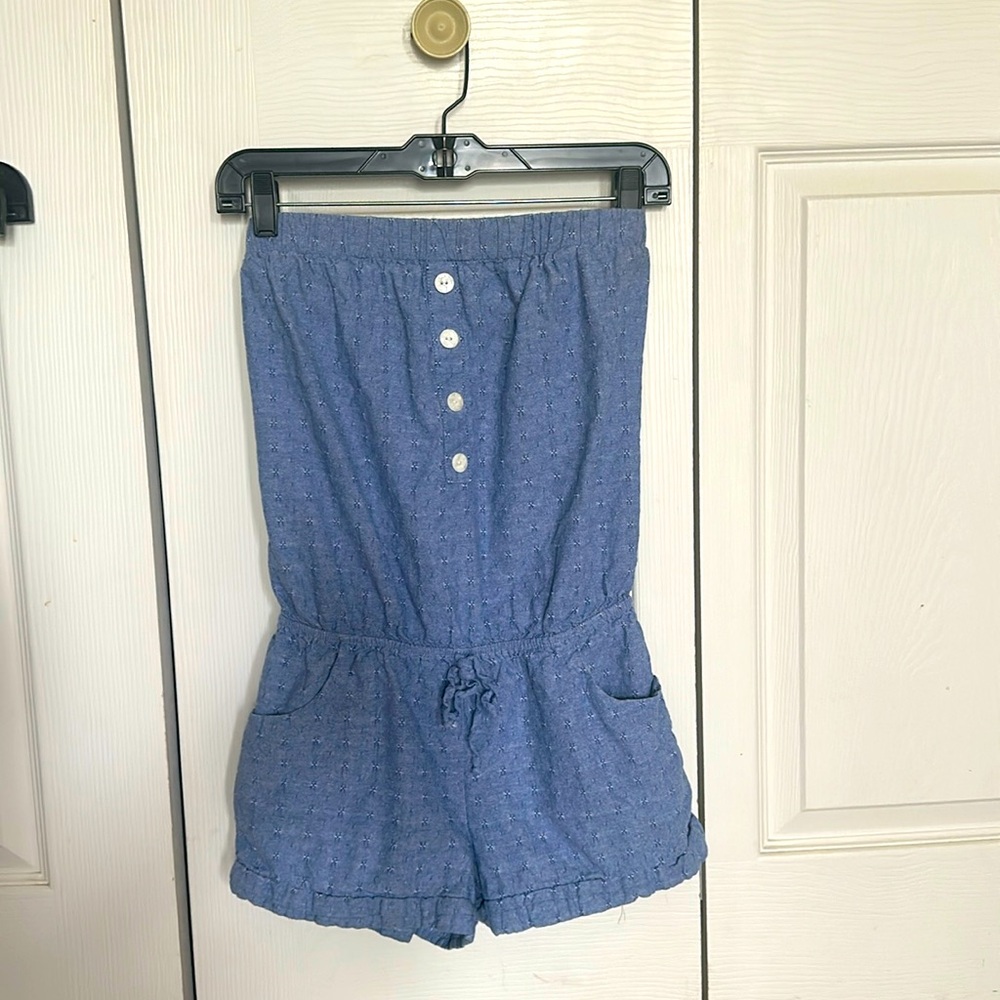 dELiA*s Blue Strapless Romper